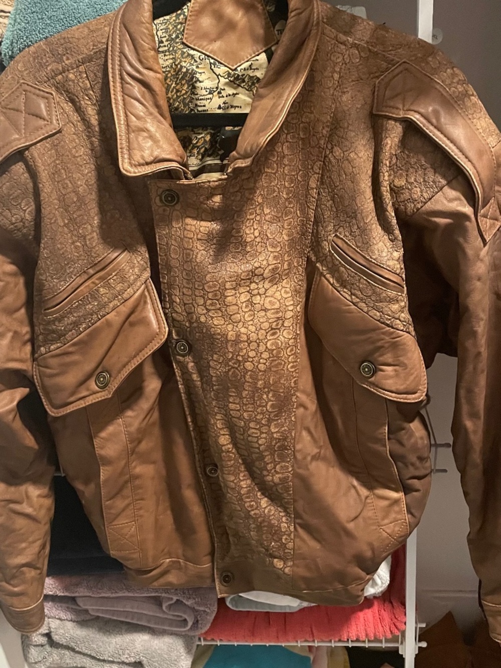 Large Columbia leather jacket! Great condition!